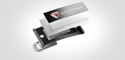 Porte-badges à étiqueter soi-même